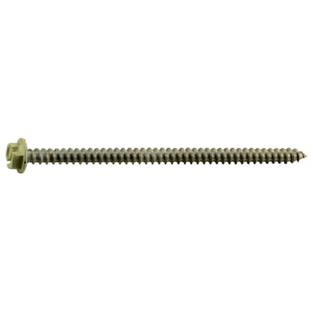 Midwest Fastener Sheet Metal Screw, #8 x 3 in, Painted 18-8 Stainless Steel Flange Hex Head 10 PK 71087
